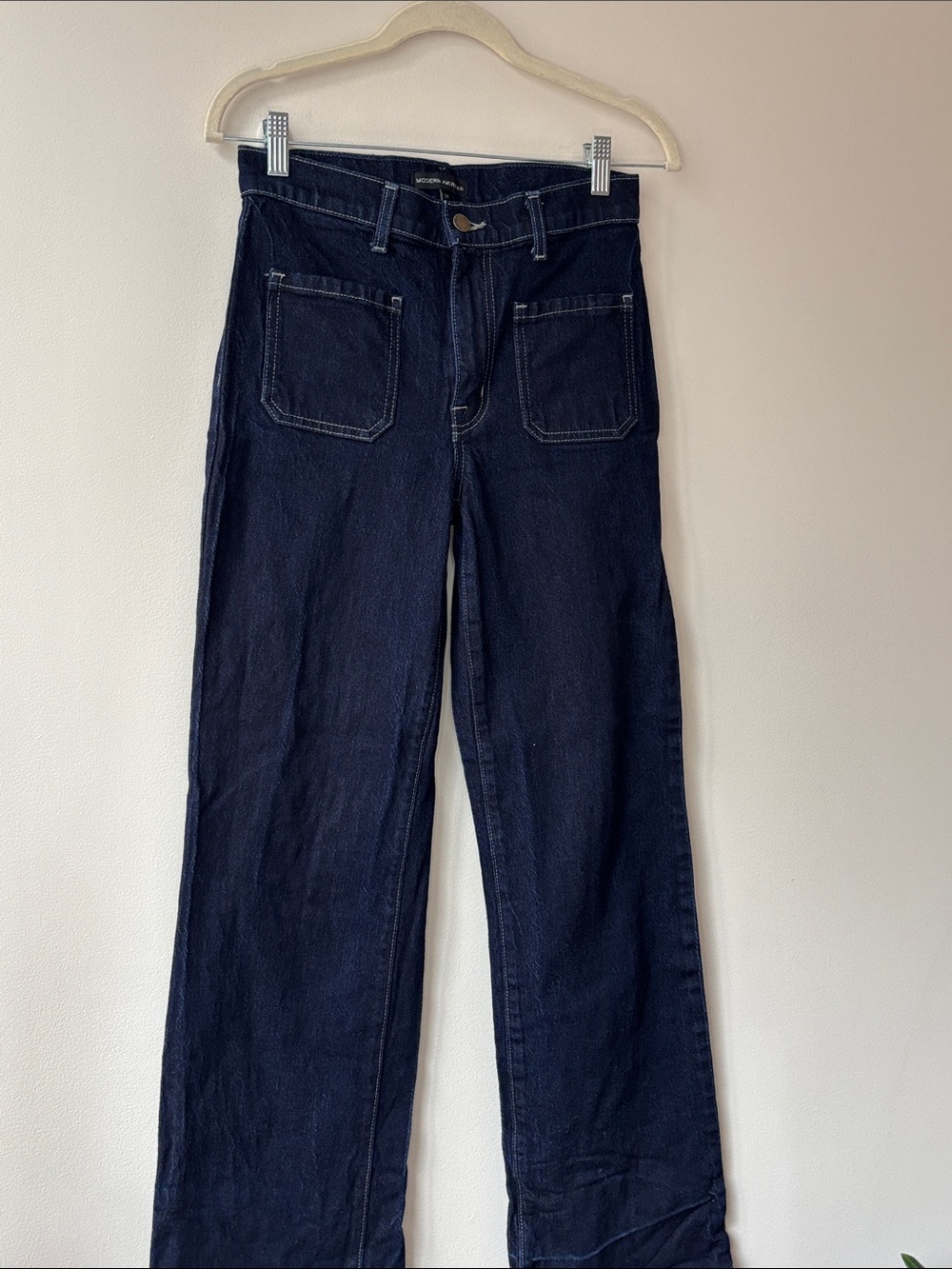 Good American Dark Blue Wide Leg Jeans - Picture 2 of 12